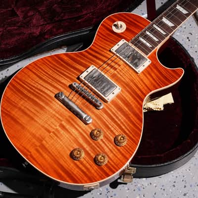 2002 Gibson Custom Shop Les Paul Class 5 - Rare Tangerine Burst 5A Top w/ Receipt & COA image 5