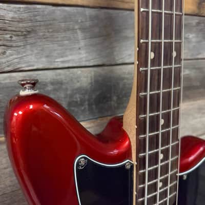 Squier Vintage Modified Jaguar Bass Special SS Candy Apple Red image 5