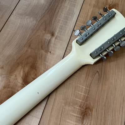 1967 Danelectro Vincent Bell Coral 12 String Electric Guitar White image 19