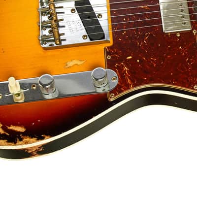 Fender Custom Shop Limited Edition Reverse '60s Tele Custom Heavy Relic 3 Tone Sunburst #R125901 image 6
