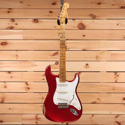 Fender Custom Shop Time Machine 1958 Stratocaster Relic - Faded/Aged Candy Apple Red-CZ582866 image 4