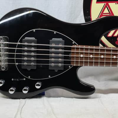 Ernie Ball Music Man USA Sterling 5 HH 5-string Bass 2014 - Black image 2