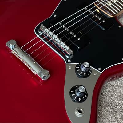 Fender Blacktop Jaguar P90 W/Gig Bag Candy Apple Red Exc! image 5