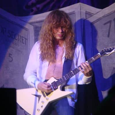 Dave Mustaine's Explorer MEGADETH Artist Owned Stage Played - Dean USA Custom Shop XO Heavy Relic Vintage Aged Signed Korina Neck Guitar image 9