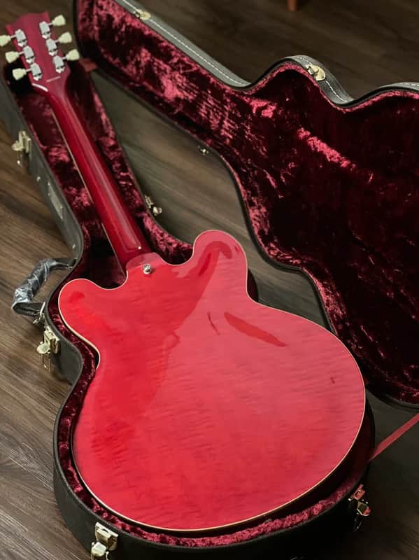 Tokai ES-178 SR Semi Hollow Vintage Series Japan in see Thru Red