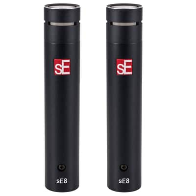 sE Electronics sE8 Stereo Mic Pair w/ Mounting Bar, Shockmounts, Case image 1