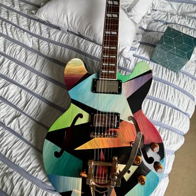 Epiphone by Gibson Es-345 - with vintage es335 wiring kit and Pearly Gates original hard case ohsc image 2