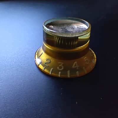 1960s-Early 1970s Gibson Gold Reflector Tone Knob original vintage part for luthier project Les Paul, SG, ES models etc image 6