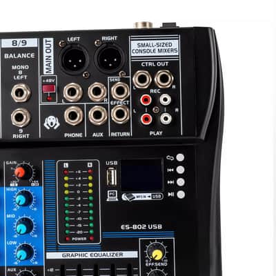 8-Channel Professional Corded Electric Powered Mixer | Studio-Grade Mixing Console for Musicians & Live Performers image 4