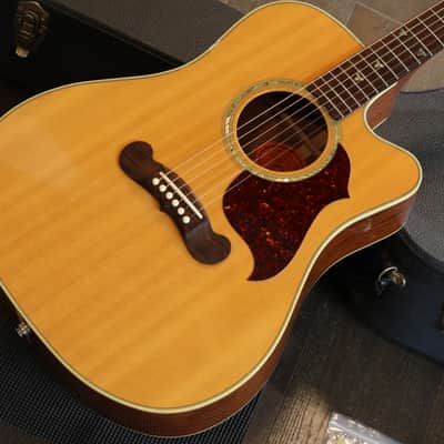 1998 Gibson CL-35 Deluxe Acoustic Guitar Antique Natural + OHSC image 2