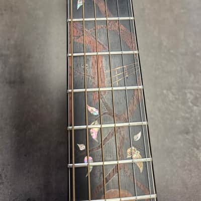 Taylor Custom Shop Stephen King Signed Cujo 14 AAA 400 Year Old Flame Walnut Grand Auditorium USA 1997 American Presentation Acoustic Guitar image 8