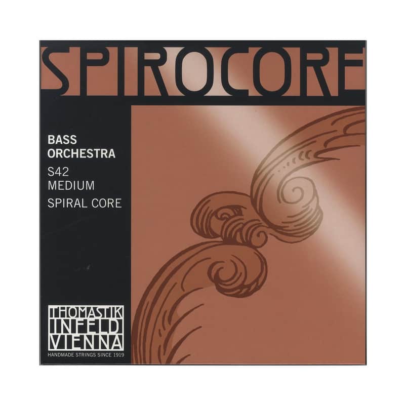 Thomastik-Infeld S42 Spirocore Chrome Wound Spiral Core 4/4 Double Bass Orchestra String Set - Medium image 1