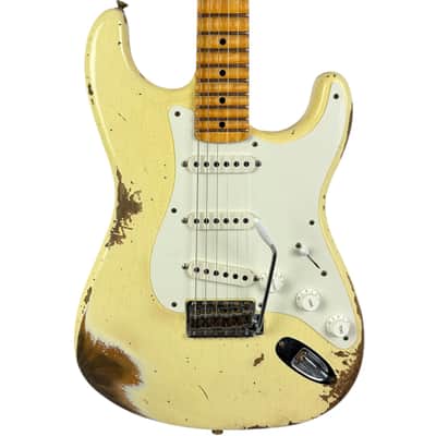 Fender Custom Shop 56 Reissue Stratocaster 2021 - Scalloped - Vintage White - Relic image 1