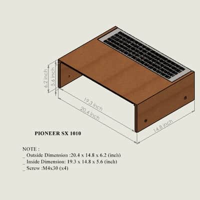 PIONEER SX-1010 WOOD CASE – NATURAL WALNUT WOOD CASE FOR RECEIVER – 1 YEAR WARRANTY image 7