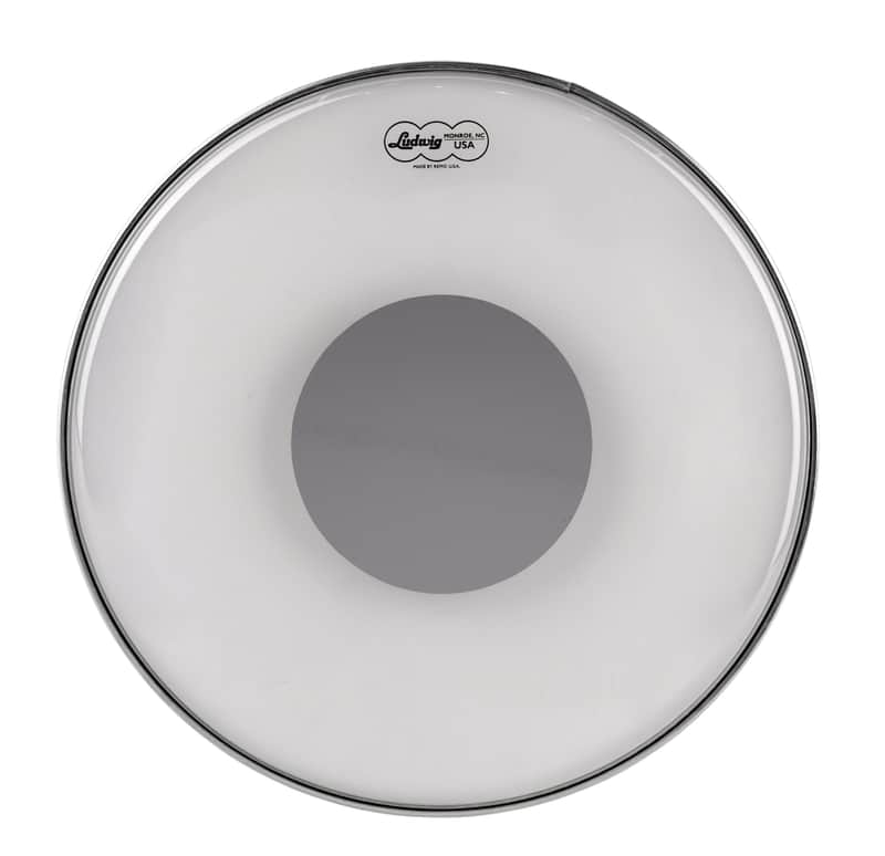 Ludwig LW6122R Powerstroke 3 22" Clear Silver Dot Bass Drum Head image 1