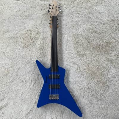 7 String Guitar/ 5 String Fretless Bass Busuyi Double- Sided Double Neck Guitar + Bag image 3