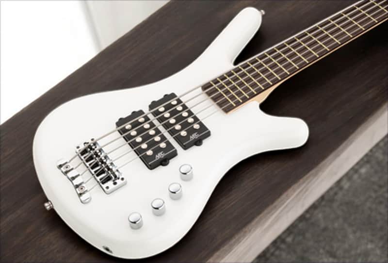 Mint Warwick RockBass Corvette $$-5 String - Solid White High Polish image 1