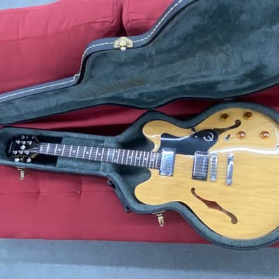 Epiphone Dot Semi Hollow Body 1997 - Natural w/ Case Made in Korea image 17