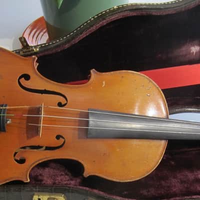 Jérôme Thibouville-Lamy (J.T.L.) Stradivarius Copy 4/4 French Circa-1930s-1940s-Light Yellow Brown Varnish image 2
