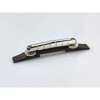 Gretsch Genuine bridge assembly, Rocking Bar, chrome w/ ebony base image 1