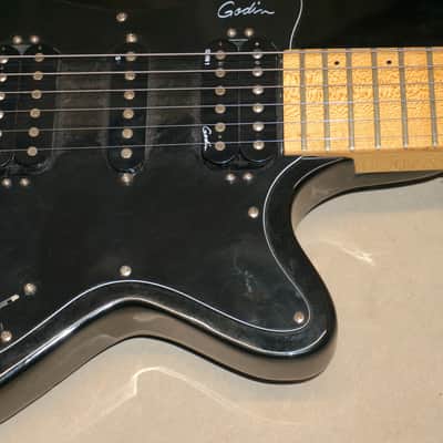 Godin SDxst SD XT HSH Guitar Black / Maple Neck image 5