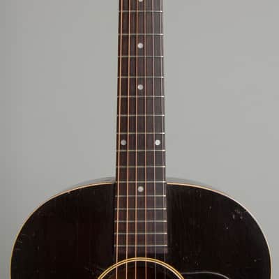Gibson J-35 Flat Top Acoustic Guitar (1937), black tolex hard shell case. image 8