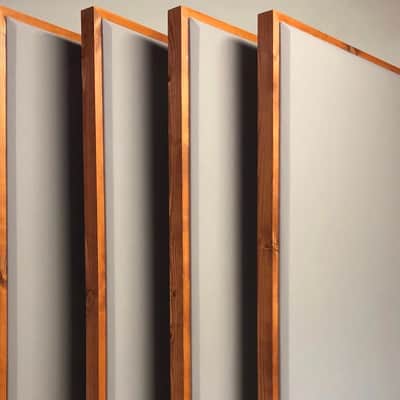 Custom Framed Acoustic Panels (SET OF 4) 4ft x 2ft x 2.5in image 1