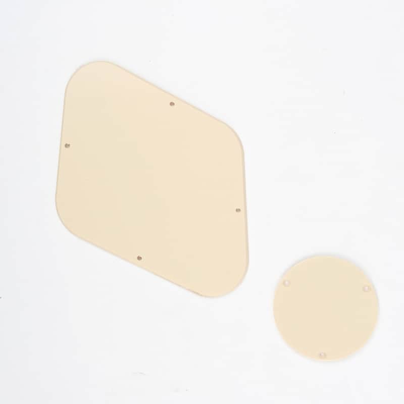 Brio Les Paul Backplate & Switch Cover 1 Ply Cream image 1