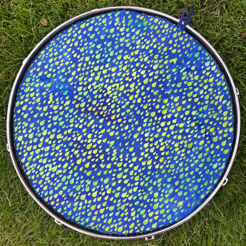 16" single layer Drum Bunny cloth drum cover - dampener - partial mute - compare to Drum Tortillas - Quesadilla - Big Fat Snare image 1