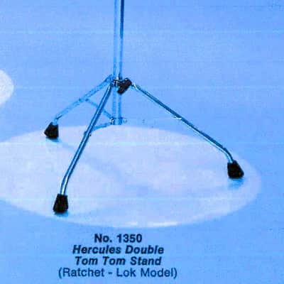 Ludwig #1350 Hercues Double Tom Stand Vintage Late 70s to Mid 80s  - LDTS-707-HERC image 17