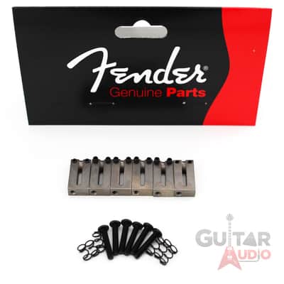 Genuine Fender American Standard Satin Chrome Strat/Tele OFFSET Bridge Saddles