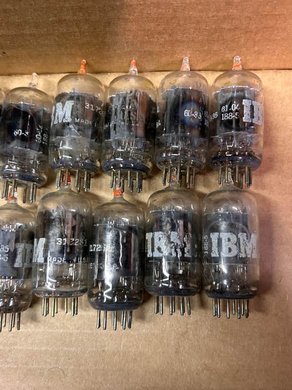 G.E ONE (1) 5965A dual triode tNOS AT1000 TESTED Balanced! PI Vacuum Tube T4 cleartop IBM selected red tip 12AV7 1961-1975 image 1