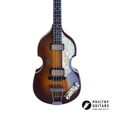 1964 Hofner 500/1 shortscale violin bass in Sunburst (Restauriert, Vintage, Hföern, Beatle) image 4
