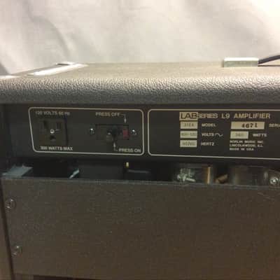 Lab Series L9 80's Black Combo Amplifier with on board audio compressor. image 5