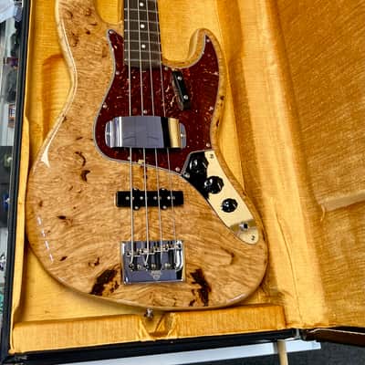 Fender Custom Shop Artisan Maple Burl Jazz Bass®, 3A Rosewood Fingerboard - Aged Natural image 5