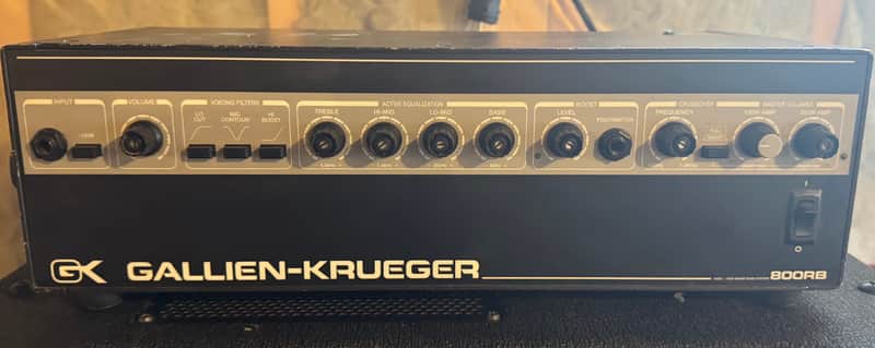 Gallien-Krueger 800RB 300 / 100-Watt Bi-Amp Bass Amp Head 1990s - Black image 1