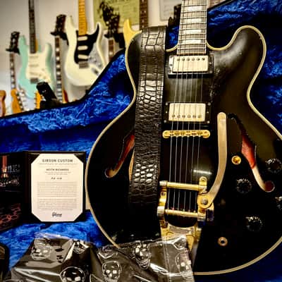 Gibson Custom Shop Murphy Lab Keith Richards Signature '60 ES-355 Collector's Edition Reissue (Aged, Signed Label) 2026 - Ebony image 2