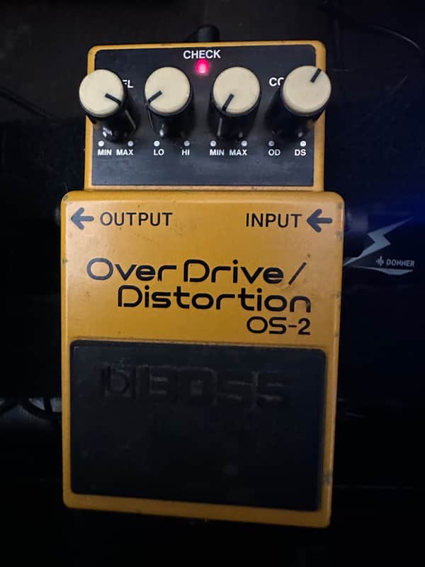 Boss OS-2 OverDrive/Distortion (Silver Label) 1990 - Present - Yellow image 1