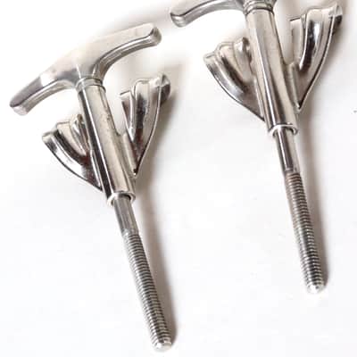 Ludwig Bass Drum Tuning Rod and Claw, Nickel Finish - 1950's image 2