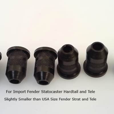 True Custom Shop® Black Body String Ferrules 6.5mm for Import Fender Tele Strat image 2