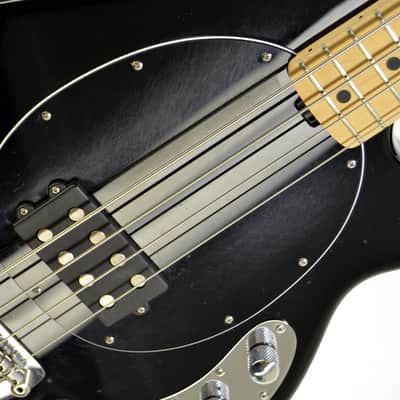 Ernie Ball Music Man StingRay 4-String Bass + Hipshot BT1 - Black image 3