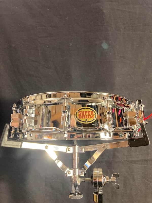 Superdrum 12 - 3.5x14" "Super Drum" Piccolo 12-Lug Snare Drum 2010's - Chrome image 1