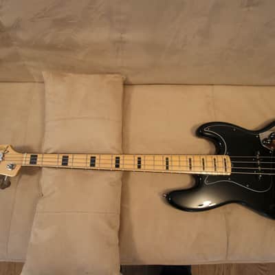 Fender AMERICAN DELUXE JAZZ BASS MN B 2011 - Gloss Black image 1