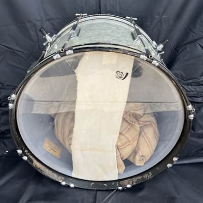 Cleveland Era Rogers, 8x12" Concert Tom & 14x20" Single Tension Bass Drum,  2 Piece Drum Set, White Marine Pearl Finish Red Sparkle Finish image 9