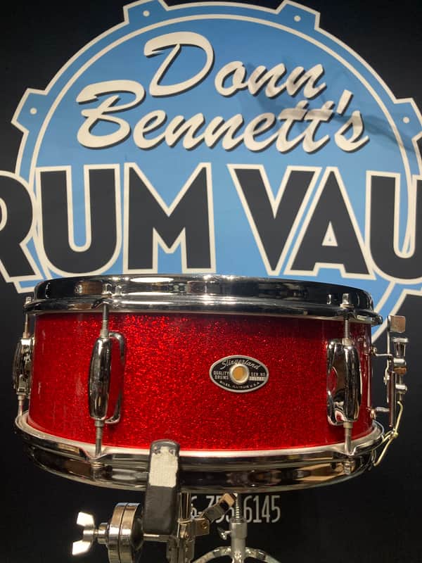 Slingerland - 5.5x14" No. 140 Student Model Snare Drum 1969–1971 - Red Sparkle Pearl image 1