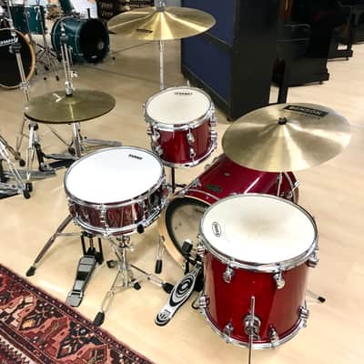 Xdrum Pro Stage Kit 3 Pc All Maple + Dixon Snare + Hardware + Cymbals - Red image 6