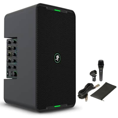 Mackie ShowBox Rechargeable 8" DJ PA Bluetooth Speaker+Mixer+EM-89D Mic image 1