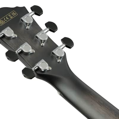 Ibanez AEWC400 Acoustic Electric Guitar - Transparent Black Sunburst High Gloss (AEWC400TKS) image 3