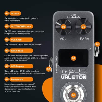 Immagine Valeton GP-5 GP-5 Multi-Effects Processor - 2