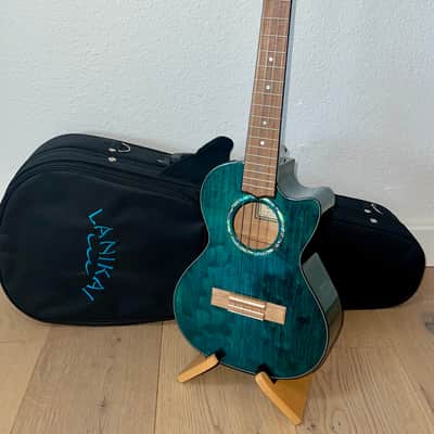 Mint Lanikai QM-BLCET Tenor Ukulele , Great Item Includes Fresh Strings, Deluxe Case & Ships Ultra Fast ! image 1